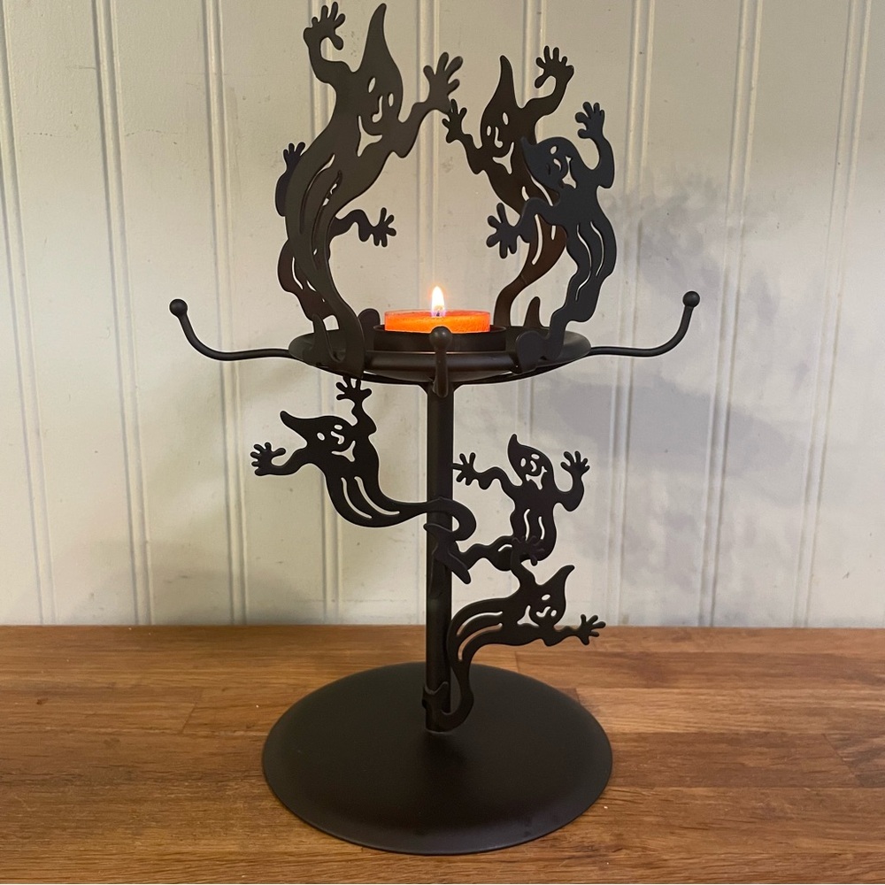 Partylite Ghost Shadow Dancers Tealight Lamp - Picture 8 of 11
